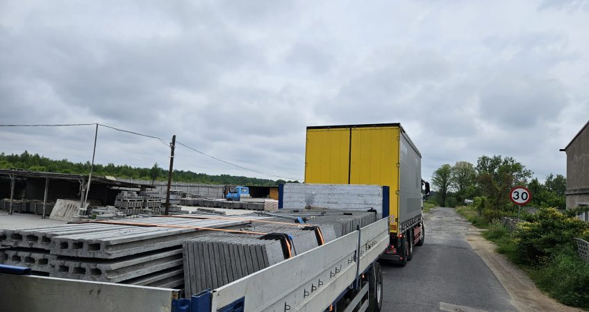 Transport prefabrykatów betonowych